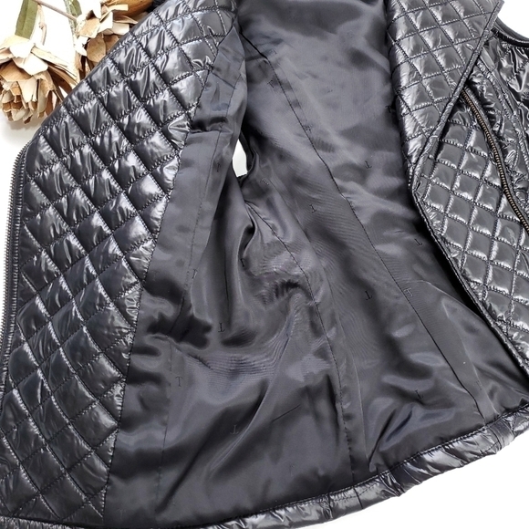 Talbots Black Removable Faux Fur Puffer Vest Sp - Picture 8 of 15